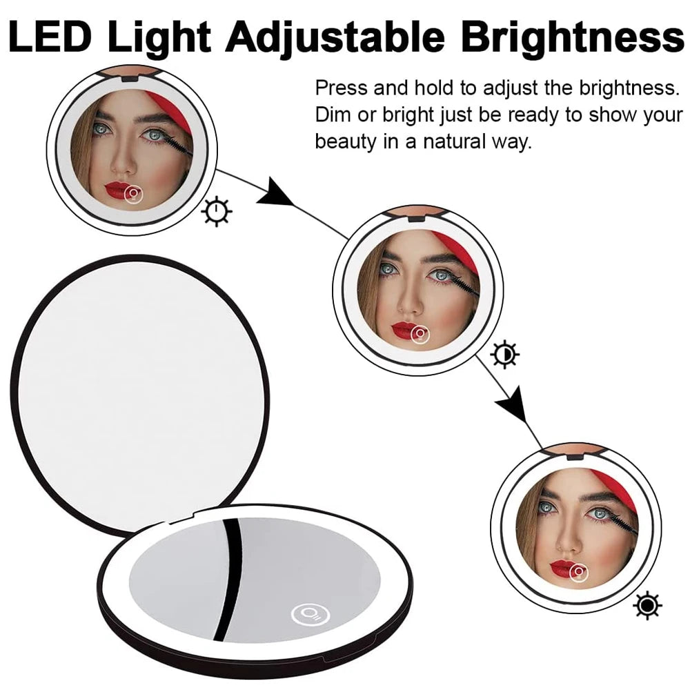 Portable LED Makeup Mirror