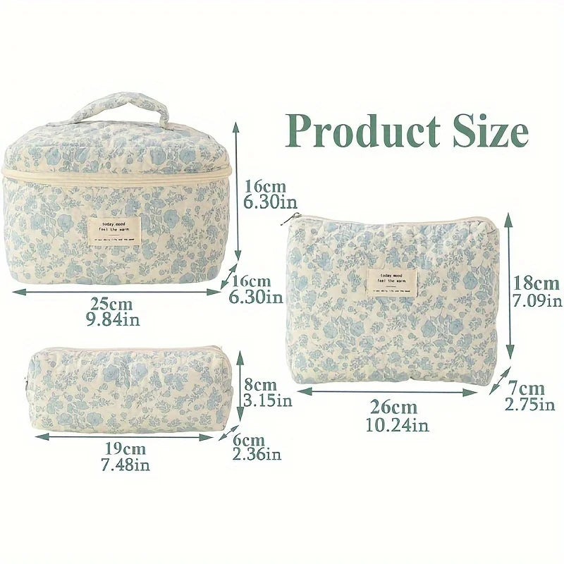 Classic Flower Pattern Makeup Bags