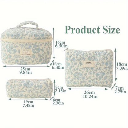 Classic Flower Pattern Makeup Bags