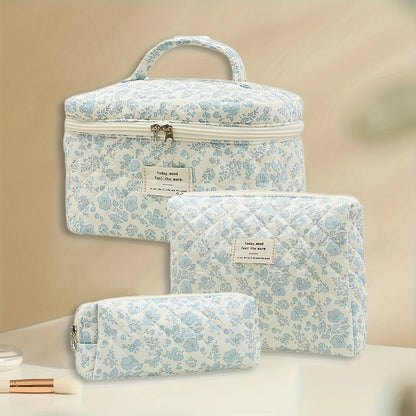 Classic Flower Pattern Makeup Bags